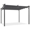 Pergola Toit Rétractable 4 Pieds 3x4 M Tonnelle Gris Anthracite -Promos Verde Rêverie Boutique 6473977 1