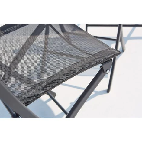 Salon De Balcon Gris 2 Places En Acier COLISEE 6 Salon De Balcon Gris 2 Places En Acier COLISEE – Image 4