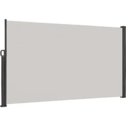 Froadp 160×300cm Store Latéral Extensible Avec Pilier, Gris Clair
