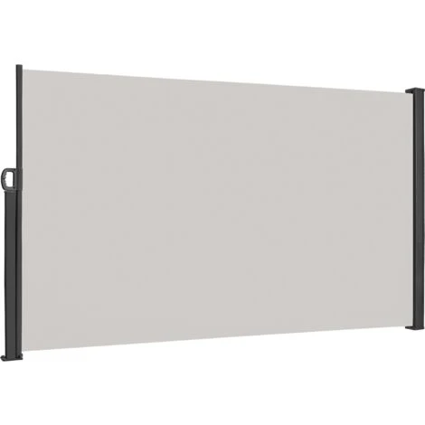 Froadp 160×300cm Store Latéral Extensible Avec Pilier, Gris Clair 3 Froadp 160×300cm Store Latéral Extensible Avec Pilier, Gris Clair
