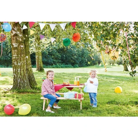 Pinolino Ensemble De Table Et Bancs 'Nicki Für 4', Natureel 6 Pinolino Ensemble De Table Et Bancs 'Nicki Für 4', Natureel – Image 4