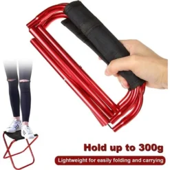 2Pcs Red Portable Folding Stool With 2xStorage Bags,Camping Stool, Aluminium Seat Outdoor Collapsible Camp Stool With Oxford Small Stool Lightweight Camping Accessories For Picnic, BBQ, Hiking -Promos Verde Rêverie Boutique 66352970 5