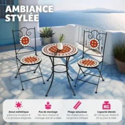 Ensemble Table Et Chaises De Jardin - Meuble De Jardin, Mobilier De Jardin, Salon De Jardin 9 Ensemble Table Et Chaises De Jardin - Meuble De Jardin, Mobilier De Jardin, Salon De Jardin -Promos Verde Rêverie Boutique 66851764 3