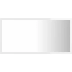 Miroir à LED Miroir Salle De Bain - Blanc Brillant 80x8,5x37 Cm Aggloméré 9 Miroir à LED Miroir Salle De Bain - Blanc Brillant 80x8,5x37 Cm Aggloméré -Promos Verde Rêverie Boutique 67652293 3