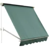 OUTSUNNY Store Banne Manuel Inclinaison Réglable Aluminium Polyester Imperméabilisé 70L X 180l Cm Vert -Promos Verde Rêverie Boutique 6812079 1
