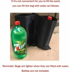 Sac De Lestage Robuste De Qualité Industrielle Avec Coutures Doubles Pour Auvent De Tente Dépliable Noir 10 Sac De Lestage Robuste De Qualité Industrielle Avec Coutures Doubles Pour Auvent De Tente Dépliable Noir -Promos Verde Rêverie Boutique 69277739 4