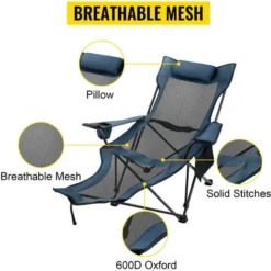 VEVOR Chaise Longue De Camping Pliante Pêche -Promos Verde Rêverie Boutique 69342547 3