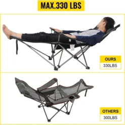 VEVOR Chaise Longue De Camping Pliante Pêche -Promos Verde Rêverie Boutique 69342547 5