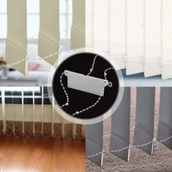 Chaîne De Store Vertical De 20 M - Accessoires De Store Vertical Et 5 Connecteurs De Cordon De Store - Chaîne De Fond De Store Vertical Pour Lattes De 89 Mm Ephé 9 Chaîne De Store Vertical De 20 M - Accessoires De Store Vertical Et 5 Connecteurs De Cordon De Store - Chaîne De Fond De Store Vertical Pour Lattes De 89 Mm Ephé -Promos Verde Rêverie Boutique 69657406 3