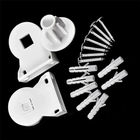 Fixations De Store Enrouleur - Supports De 25 Mm Pour Réparation De Stores Roulants - Kit De Réparation - Accessoires Pour Réparation De Rideaux Avec Chaîne Perlée Et Vis Pour Fenêtres,Superma 4 Fixations De Store Enrouleur - Supports De 25 Mm Pour Réparation De Stores Roulants - Kit De Réparation - Accessoires Pour Réparation De Rideaux Avec Chaîne Perlée Et Vis Pour Fenêtres,Superma – Image 2