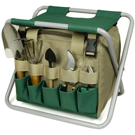 ELLE Tabouret à Outils De Jardinage, Tabouret à Outils De Jardinage Pliant Avec Sac De Rangement Amovible, Cadeau De Jardinier 3 ELLE Tabouret à Outils De Jardinage, Tabouret à Outils De Jardinage Pliant Avec Sac De Rangement Amovible, Cadeau De Jardinier