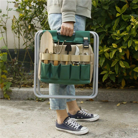 ELLE Tabouret à Outils De Jardinage, Tabouret à Outils De Jardinage Pliant Avec Sac De Rangement Amovible, Cadeau De Jardinier 7 ELLE Tabouret à Outils De Jardinage, Tabouret à Outils De Jardinage Pliant Avec Sac De Rangement Amovible, Cadeau De Jardinier – Image 5
