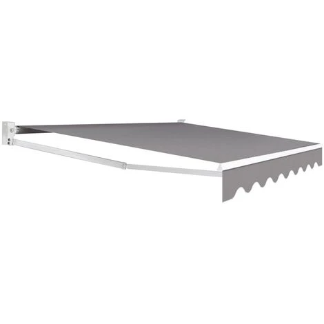 Store Banne Manuel 2,95x2 M Gris Anthracite 3 Store Banne Manuel 2,95x2 M Gris Anthracite