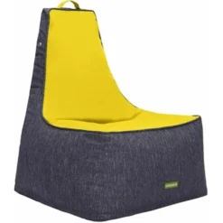 Gardenista Pouf Géant D'extérieur à Dossier Haut Pour Adultes, Détente, Prêt à Se Prélasser, Jeux Résistant Aux Intempéries, Sacs De Siège De Jardin Pour Piscine, Aspen Gold