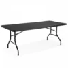 Table De Réception Noire Avec Pieds Pliants 2 Table De Réception Noire Avec Pieds Pliants -Promos Verde Rêverie Boutique 71909999 1