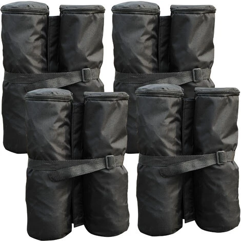 HOMCOM Lot 4 Sacs De Lestage De Fixation Pour Tonnelle Parasol Pavillon Volume Max. 15kg Noir 3 HOMCOM Lot 4 Sacs De Lestage De Fixation Pour Tonnelle Parasol Pavillon Volume Max. 15kg Noir