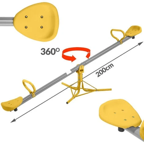 Bascule 360° Pivotante 200x67x70 Cm - MaxxToys. 4 Bascule 360° Pivotante 200x67x70 Cm - MaxxToys. – Image 2