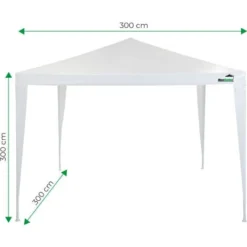 Tonnelle De Jardin 3x3m - 9m² - Protection UV 50+ - Structure En Acier - Blanc - MaxxGarden 9 Tonnelle De Jardin 3x3m - 9m² - Protection UV 50+ - Structure En Acier - Blanc - MaxxGarden -Promos Verde Rêverie Boutique 72493015 3