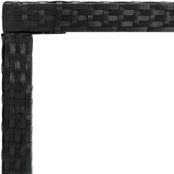 Table Bar De Jardin Table Haute | Table De Cuisine Noir 130x60x110 Cm Résine Tressée Et Verre 99705 -Promos Verde Rêverie Boutique 72621906 4