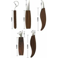 7 En 1 Ensemble De Couteaux Pour Le Travail Du Bois Sculpté à La Main Modèle Outil Bricolage Bois Sculpture Cuillère Couteau à Découper 9 7 En 1 Ensemble De Couteaux Pour Le Travail Du Bois Sculpté à La Main Modèle Outil Bricolage Bois Sculpture Cuillère Couteau à Découper -Promos Verde Rêverie Boutique 73033017 3