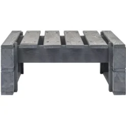 Repose-pied Palette De Jardin Bois Gris 8 Repose-pied Palette De Jardin Bois Gris -Promos Verde Rêverie Boutique 73771814 2