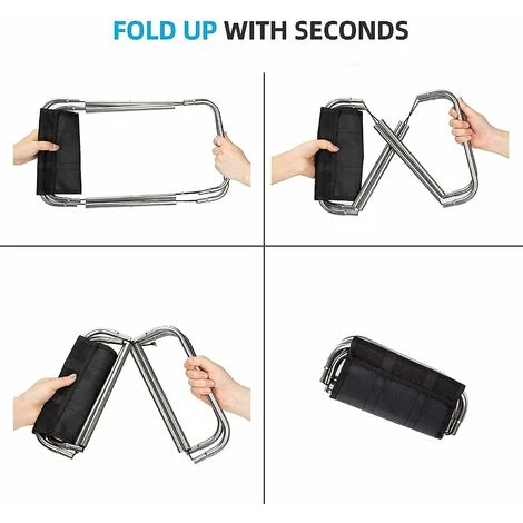 Tabouret Pliant Portable Léger Extérieur Mini Chaise De Camp Pliable Avec Sac De Transport, Rouge 7 Tabouret Pliant Portable Léger Extérieur Mini Chaise De Camp Pliable Avec Sac De Transport, Rouge – Image 5