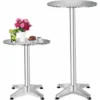 Mange Debout Aluminium Ø60cm - Table Bar, Table Haute, Table Haute De Bar - 5,8 Cm Non-pliable