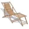 Chaise De Jardin Chaise D'extérieur | Fauteuil De Jardin Avec Repose-pied Bambou 85900 -Promos Verde Rêverie Boutique 75172191 1