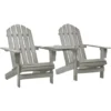 Chaises De Jardin Adirondack Avec Table | Fauteuils De Jardin Avec Table Bois De Sapin Gris 81574 -Promos Verde Rêverie Boutique 75175851 1