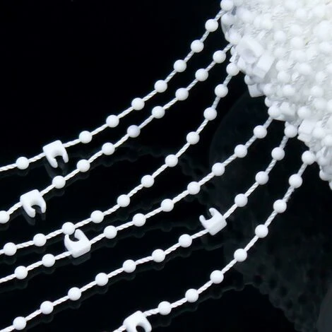 20 Mètres Liens Chane De Fond Aveugle Verticale Avec 5 Pièces Connecteurs De Chane En Plastique Pour Lattes 89 Mm, Fermoir De Chanette Accessoires Pour Rideau à Lamelle Verticale 5 20 Mètres Liens Chane De Fond Aveugle Verticale Avec 5 Pièces Connecteurs De Chane En Plastique Pour Lattes 89 Mm, Fermoir De Chanette Accessoires Pour Rideau à Lamelle Verticale – Image 3