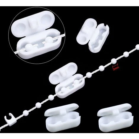 20 Mètres Liens Chane De Fond Aveugle Verticale Avec 5 Pièces Connecteurs De Chane En Plastique Pour Lattes 89 Mm, Fermoir De Chanette Accessoires Pour Rideau à Lamelle Verticale 6 20 Mètres Liens Chane De Fond Aveugle Verticale Avec 5 Pièces Connecteurs De Chane En Plastique Pour Lattes 89 Mm, Fermoir De Chanette Accessoires Pour Rideau à Lamelle Verticale – Image 4