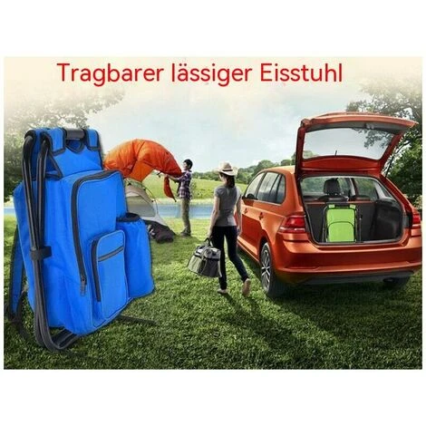 GP Sac à Dos De Siège Pliant Chaise De Camping Tabouret Sac à Dos Avec Sac De Pique-nique Isotherme, Sac Isotherme Tabouret De Pêche Portable Randonnée Sac à Dos Multifonctionnel Pour La Plage De Voyage 6 GP Sac à Dos De Siège Pliant Chaise De Camping Tabouret Sac à Dos Avec Sac De Pique-nique Isotherme, Sac Isotherme Tabouret De Pêche Portable Randonnée Sac à Dos Multifonctionnel Pour La Plage De Voyage – Image 4