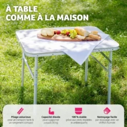 Table Pliante Valise - Table De Jardin Pliante, Table Pliable, Table Camping 10 Table Pliante Valise - Table De Jardin Pliante, Table Pliable, Table Camping -Promos Verde Rêverie Boutique 7643944 4