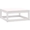 Repose-pied De Jardin 70x70x30 Cm Blanc Bois De Pin Solide -Promos Verde Rêverie Boutique 76460615 1
