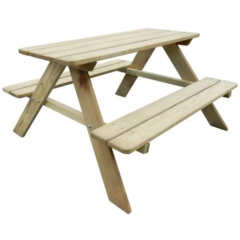 Nova Table De Pique-nique Pour Enfants 89 X 89-6 X 50-8 Cm En Bois De Pin 3 Nova Table De Pique-nique Pour Enfants 89 X 89-6 X 50-8 Cm En Bois De Pin