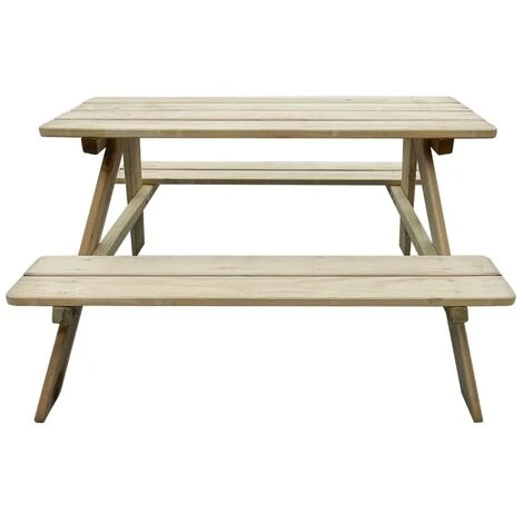 Nova Table De Pique-nique Pour Enfants 89 X 89-6 X 50-8 Cm En Bois De Pin 4 Nova Table De Pique-nique Pour Enfants 89 X 89-6 X 50-8 Cm En Bois De Pin – Image 2