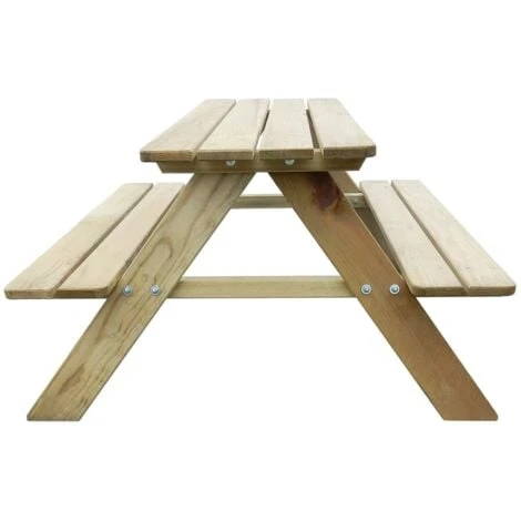 Nova Table De Pique-nique Pour Enfants 89 X 89-6 X 50-8 Cm En Bois De Pin 5 Nova Table De Pique-nique Pour Enfants 89 X 89-6 X 50-8 Cm En Bois De Pin – Image 3