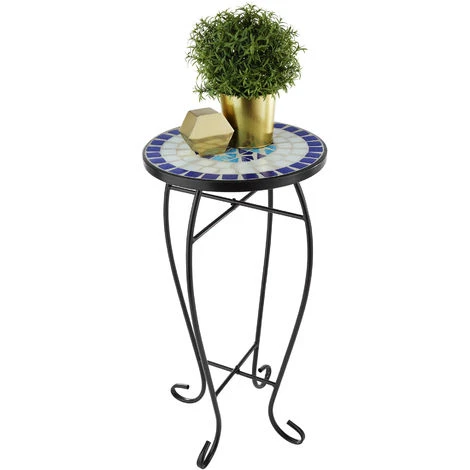 Guéridon Mosaïque 30x30x61,5 Cm - Tabouret à Fleurs, Table D´appoint, Tabouret Porte-fleurs 4 Guéridon Mosaïque 30x30x61,5 Cm - Tabouret à Fleurs, Table D´appoint, Tabouret Porte-fleurs – Image 2
