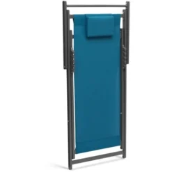 Lot De 2 Chiliennes LOTA En Acier Et Toile Textilène Bleu Canard -Promos Verde Rêverie Boutique 81174979 4