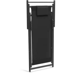 Lot De 2 Chiliennes LOTA En Acier Et Toile Textilène Noire -Promos Verde Rêverie Boutique 81174996 4