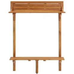 Table De Bar De Balcon 90x37x122,5 Cm Bois D'acacia Massif,pour 2 - 4 Personnes Design Scandinave Meuble237024 9 Table De Bar De Balcon 90x37x122,5 Cm Bois D'acacia Massif,pour 2 - 4 Personnes Design Scandinave Meuble237024 -Promos Verde Rêverie Boutique 81360099 3