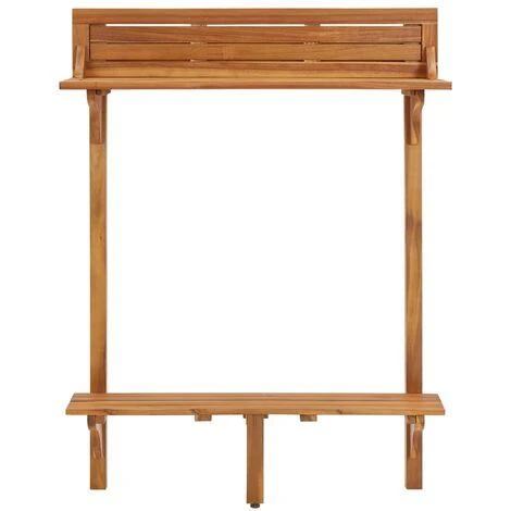 Table De Bar De Balcon 90x37x122,5 Cm Bois D'acacia Massif,pour 2 - 4 Personnes Design Scandinave Meuble237024 5 Table De Bar De Balcon 90x37x122,5 Cm Bois D'acacia Massif,pour 2 - 4 Personnes Design Scandinave Meuble237024 – Image 3