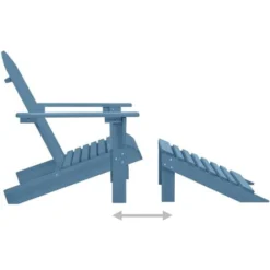 Fauteuil De Jardin Moderne - Chaise De Jardin Adirondack Avec Pouf Bois De Sapin Solide Bleu,70 X 147,5 X 88,5 Cm 11 Fauteuil De Jardin Moderne - Chaise De Jardin Adirondack Avec Pouf Bois De Sapin Solide Bleu,70 X 147,5 X 88,5 Cm -Promos Verde Rêverie Boutique 82089553 5