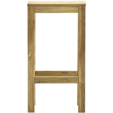 Lot De 4 Tabourets De Bar De Jardin Moderne Bois De Pin Imprégné,40 X 36 X 75 Cm 5 Lot De 4 Tabourets De Bar De Jardin Moderne Bois De Pin Imprégné,40 X 36 X 75 Cm – Image 3