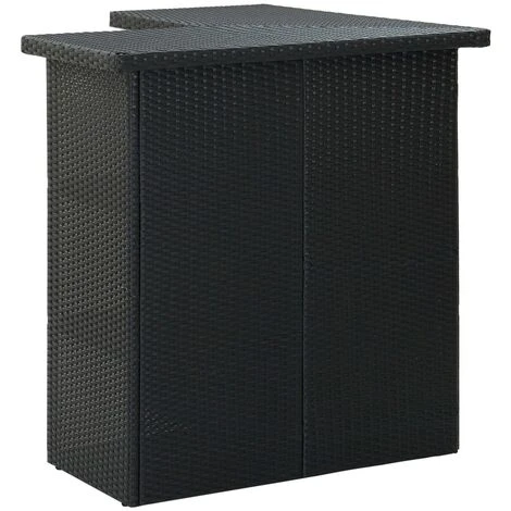 Meuble De Bar De Jardin 8 Pcs - Moderne - Meuble De Jardin Avec Coussins Résine Tressée Noir Balcon 8535 6 Meuble De Bar De Jardin 8 Pcs - Moderne - Meuble De Jardin Avec Coussins Résine Tressée Noir Balcon 8535 – Image 4