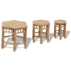 Lot De 3 Tabourets De Jardin Moderne Bambou ,28 X 24 X 32 Cm 2 Lot De 3 Tabourets De Jardin Moderne Bambou ,28 X 24 X 32 Cm -Promos Verde Rêverie Boutique 82092167 1