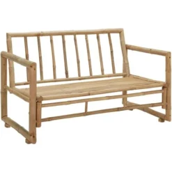 Banquette D'extérieur - Moderne Canapé De Jardin à 2 Places Avec Coussins Bambou Pour Terrasse Balcon FR5274 11 Banquette D'extérieur - Moderne Canapé De Jardin à 2 Places Avec Coussins Bambou Pour Terrasse Balcon FR5274 -Promos Verde Rêverie Boutique 82098647 5