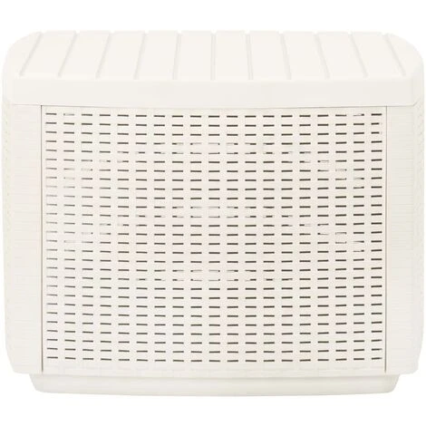 Table D'extérieur,patio - Moderne Table De Jardin Blanc 53x53x40 Cm Plastique FR3313 4 Table D'extérieur,patio - Moderne Table De Jardin Blanc 53x53x40 Cm Plastique FR3313 – Image 2