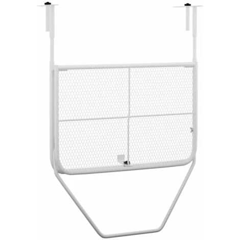 Table D'extérieur,patio - Moderne Table De Balcon Blanc 60x40 Cm Acier FR7388 7 Table D'extérieur,patio - Moderne Table De Balcon Blanc 60x40 Cm Acier FR7388 – Image 5