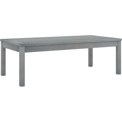 Table D'extérieur,patio - Moderne Table Basse 100x50x33 Cm Gris Bois D'acacia Solide FR7245 3 Table D'extérieur,patio - Moderne Table Basse 100x50x33 Cm Gris Bois D'acacia Solide FR7245